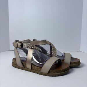 Blowfish Fern Women's Sandals Taupe‎ & Rose Gold Size 9M Strappy, Casual Boho